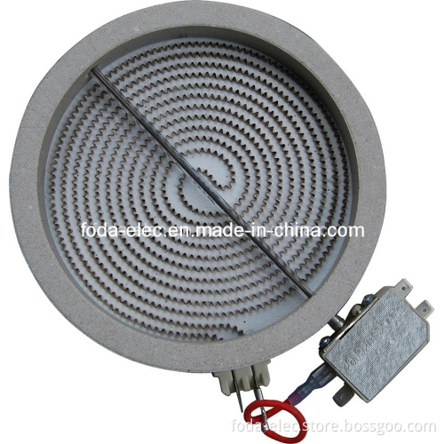 Simplex Winding Infrared Heating Radiant Coil Element Plate